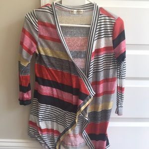 Multiple strip Cardigan